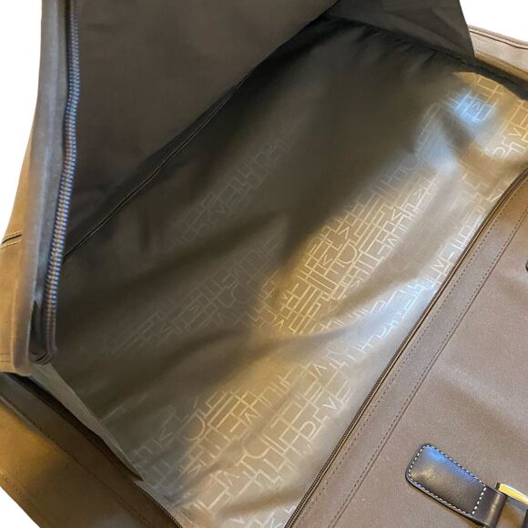 Diane Von Furstenberg Garment Suit Bag Luggage Canvas Suede Wardrobe DVF Travel - Picture 9 of 16